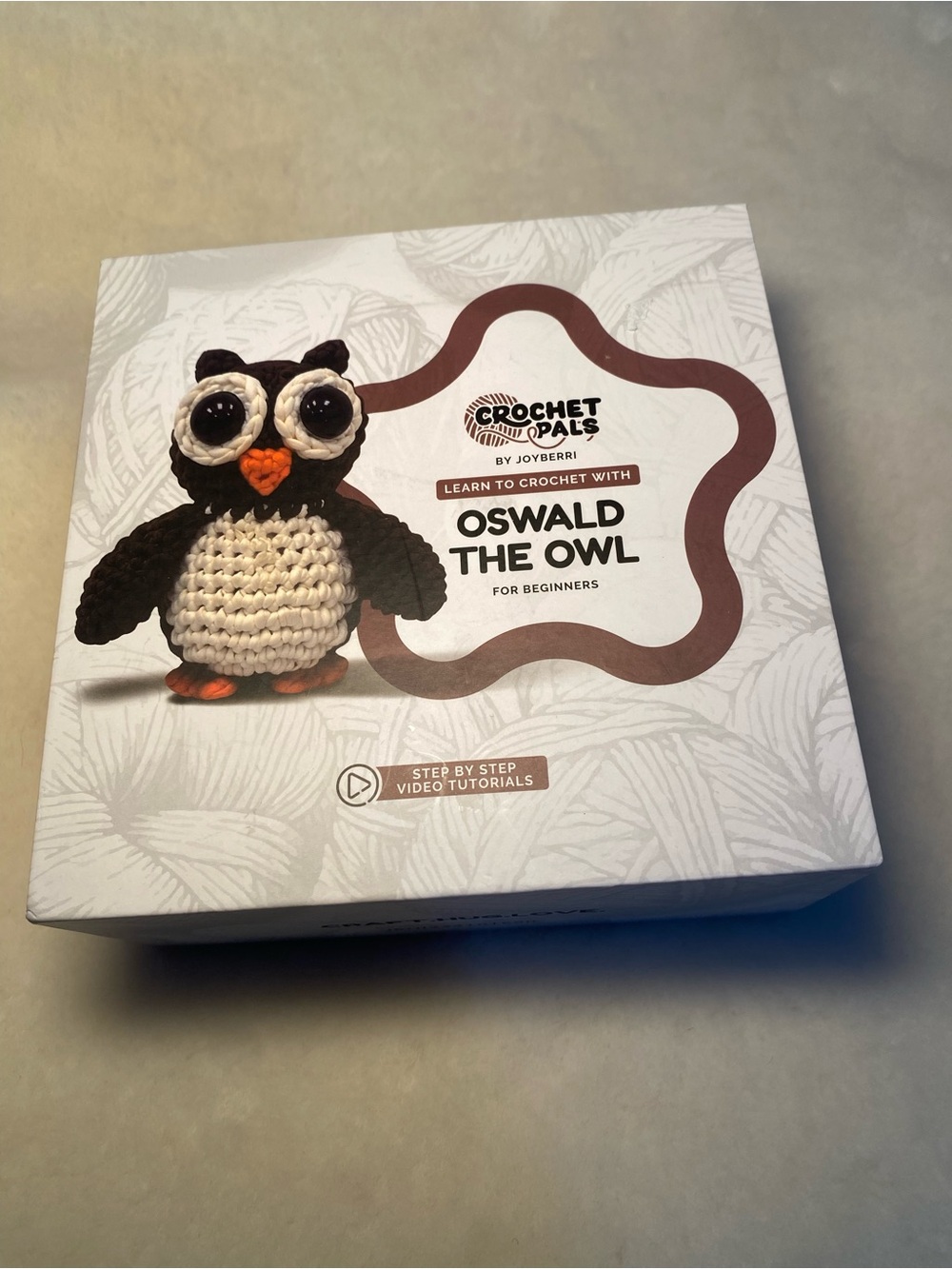 JoyBerri CrochetPals "Oswald the Owl" beginner kit
